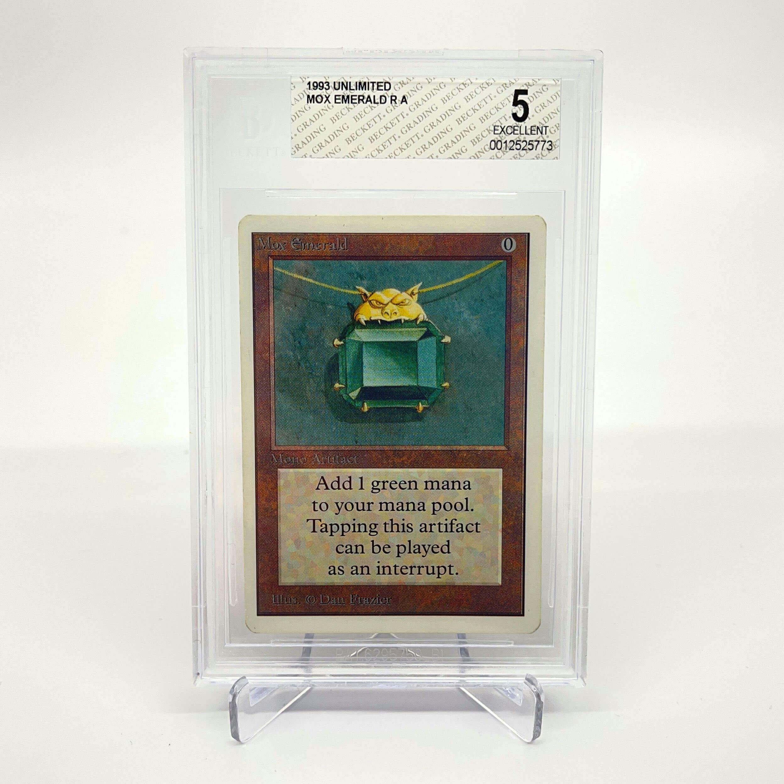 Magic: The Gathering Mox Emerald Unlimited BGS 5 Excellent 