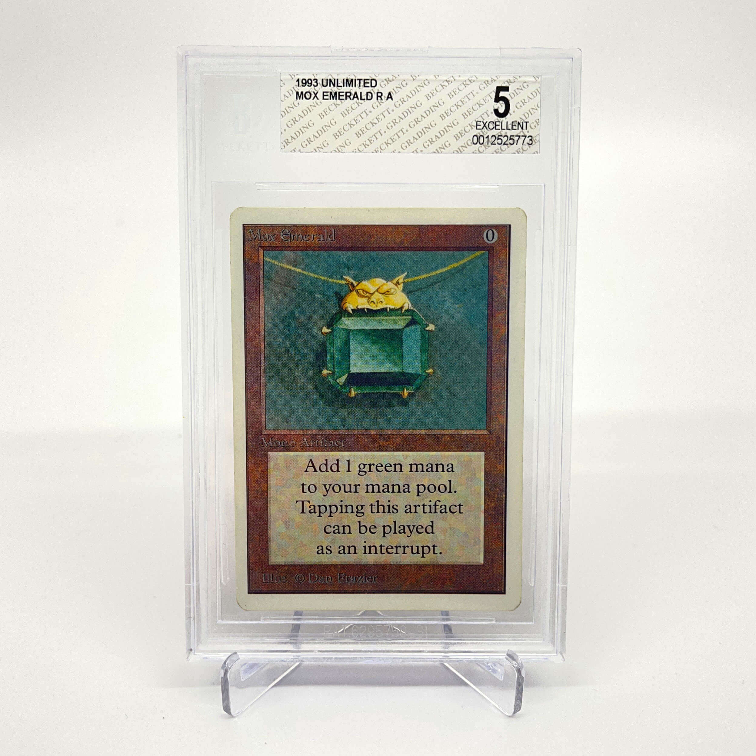 Magic: The Gathering Mox Emerald Unlimited BGS 5 Excellent 