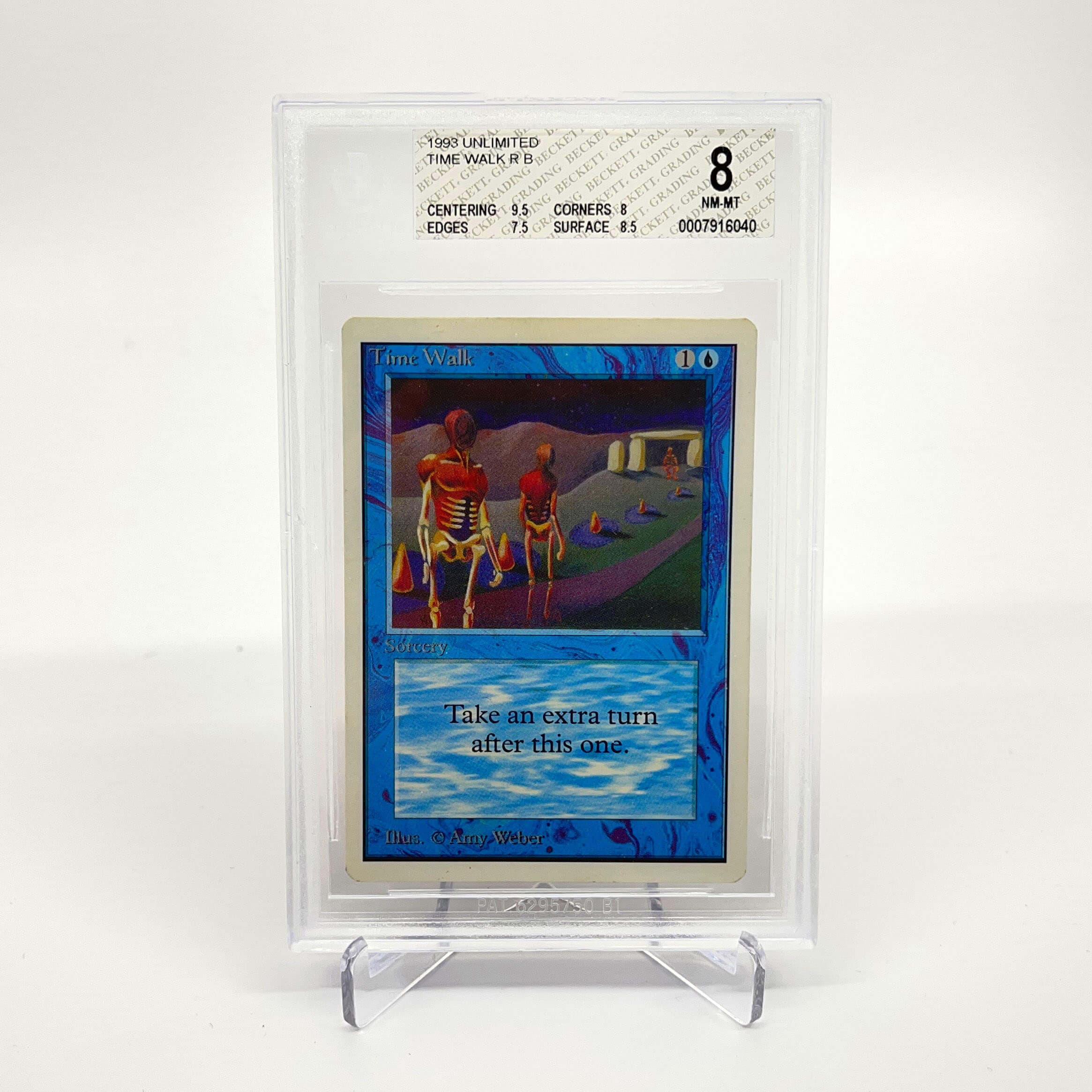 Magic: The Gathering Time Walk Unlimited BGS 8 NM-MT 