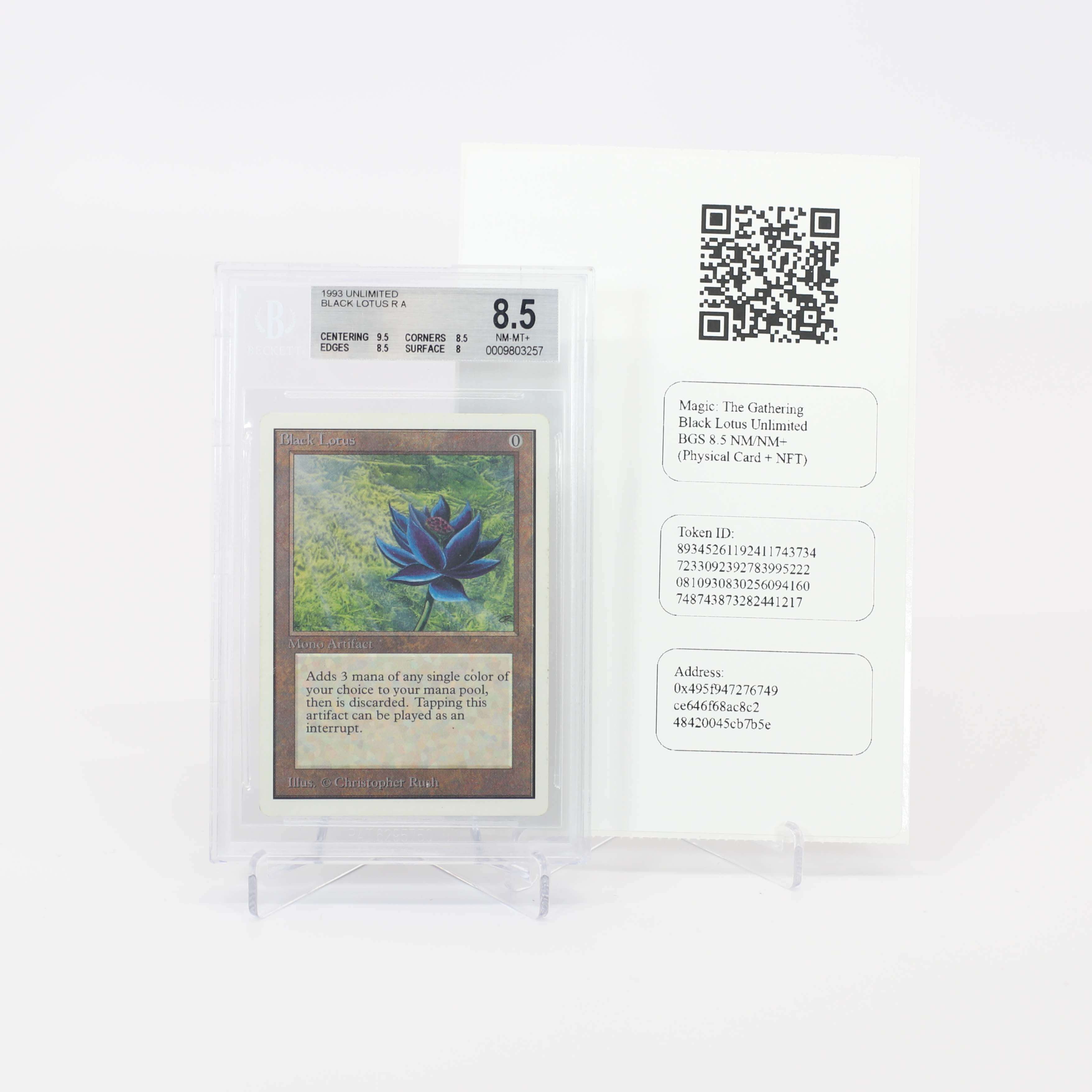 Magic: The Gathering Black Lotus Unlimited BGS 8.5 NM/NM+ 