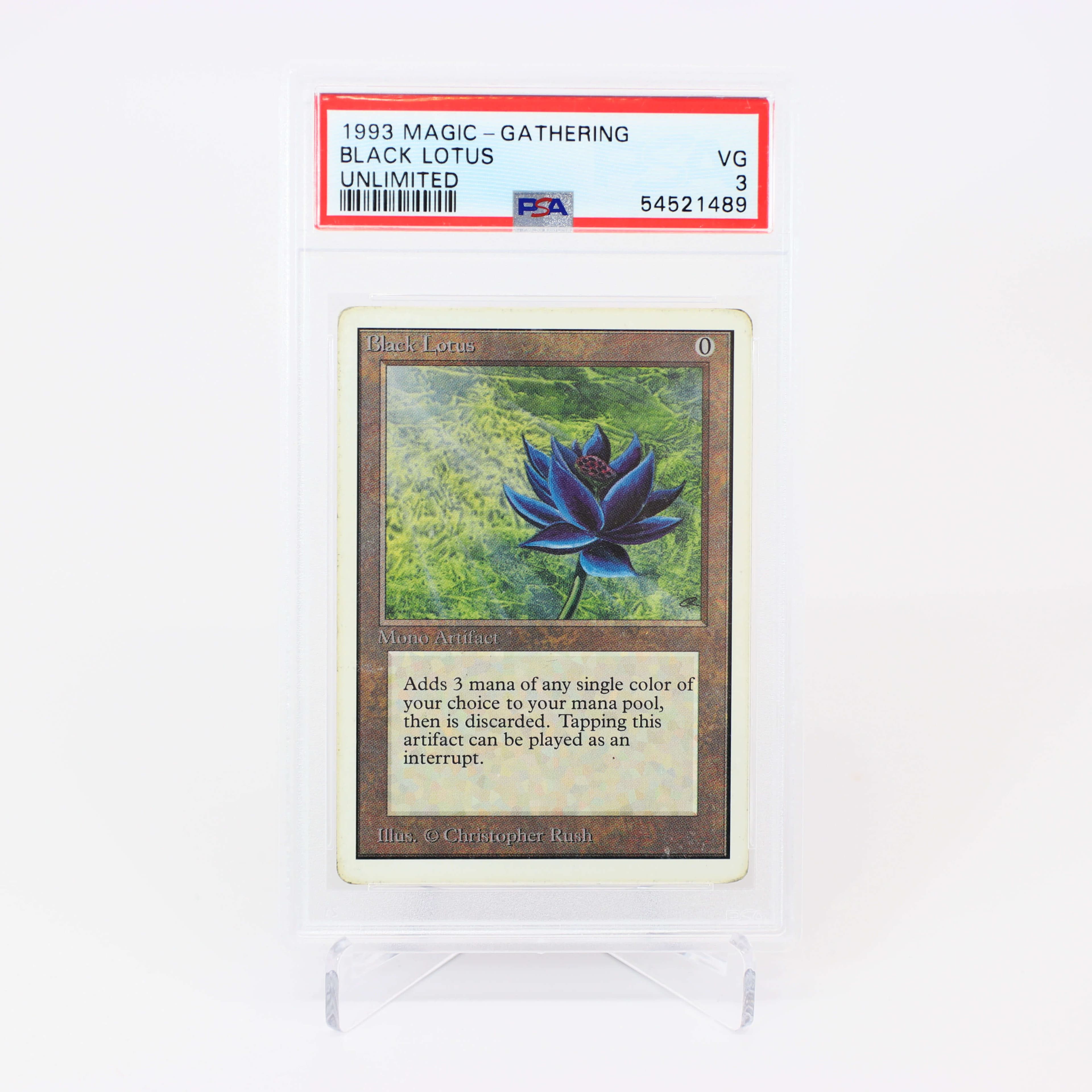 Magic: The Gathering Black Lotus Unlimited PSA 3 VG 