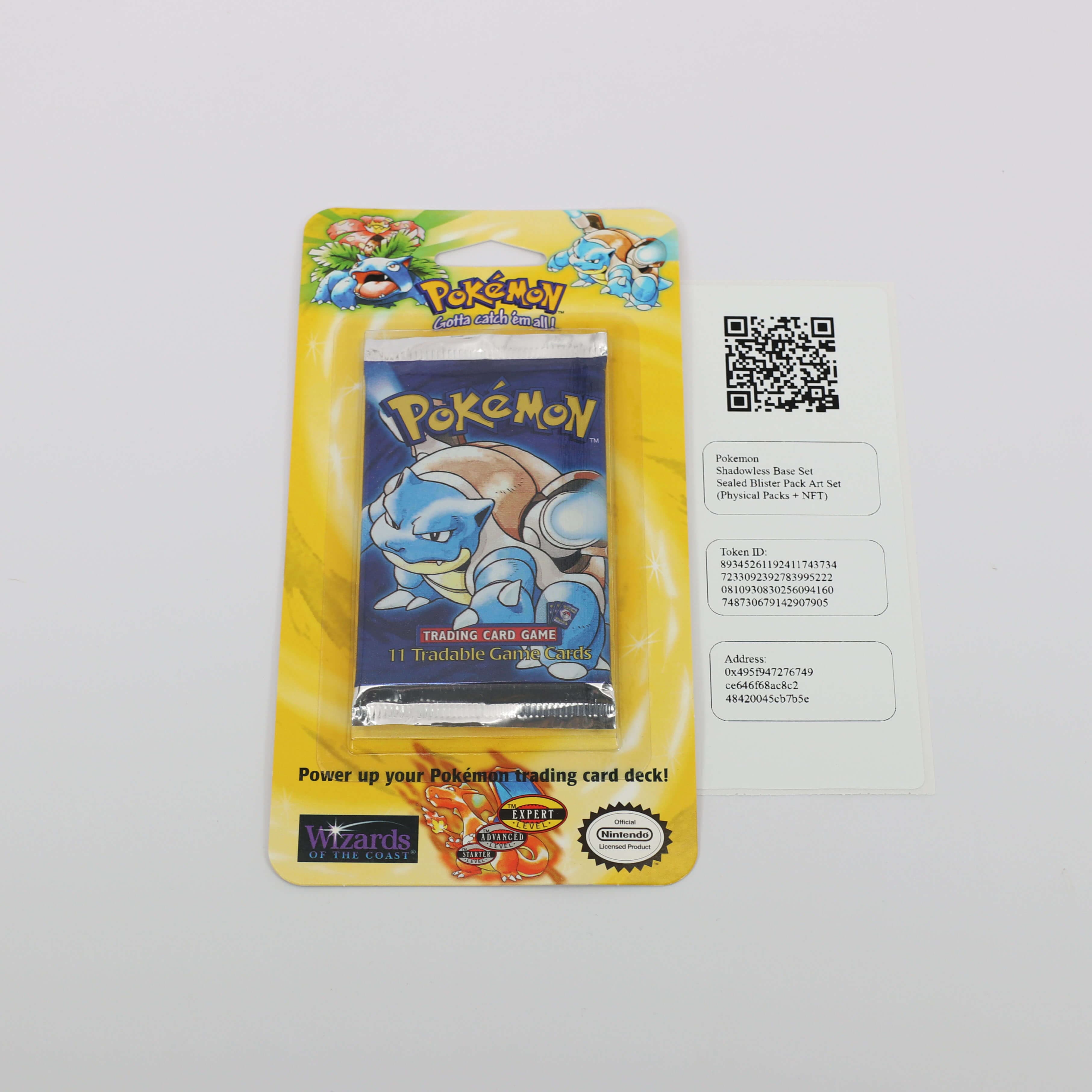 Pokémon Shadowless Base Set Sealed Blister Pack Art Set (Physical