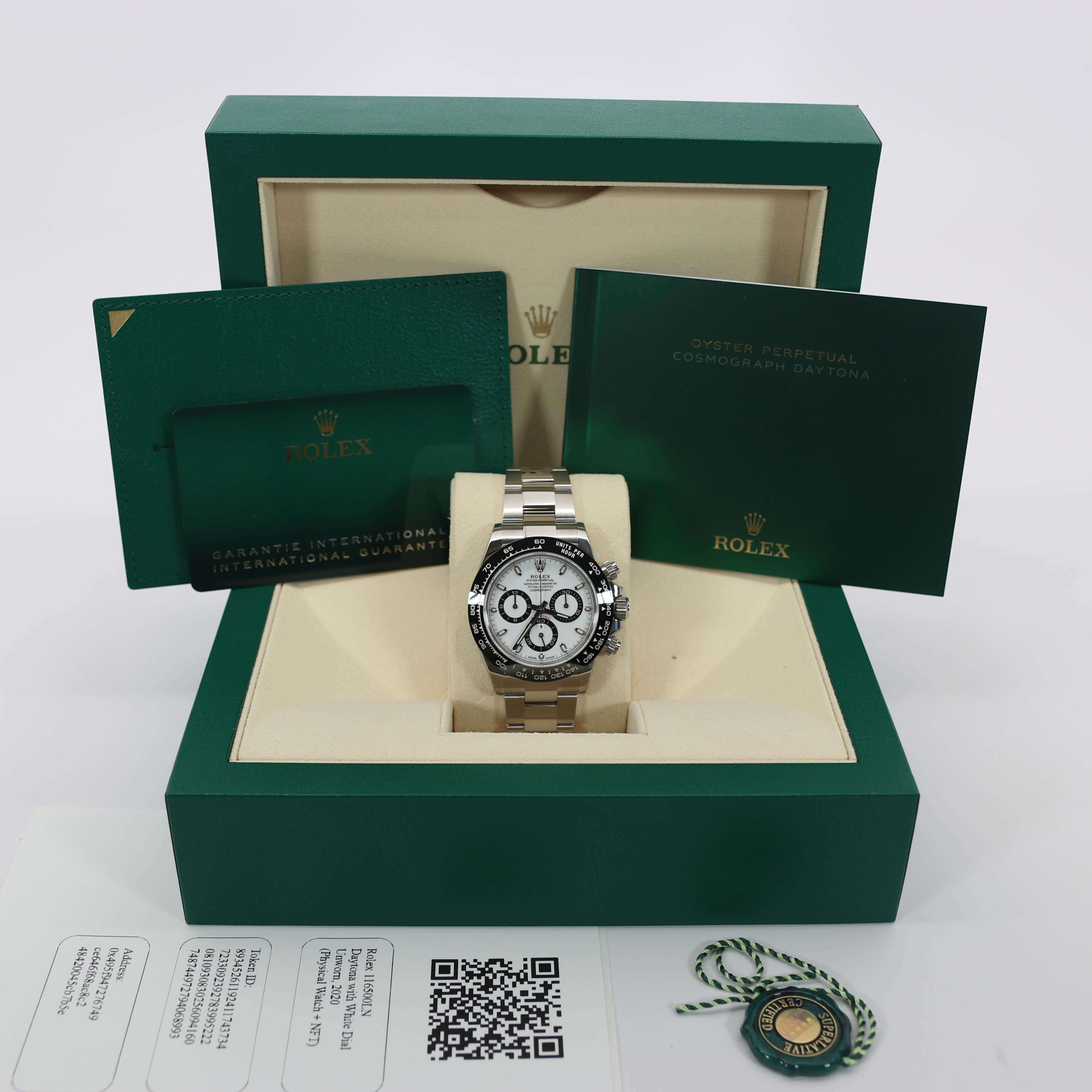 Rolex 116500LN Daytona with White Dial Unworn, 2020 