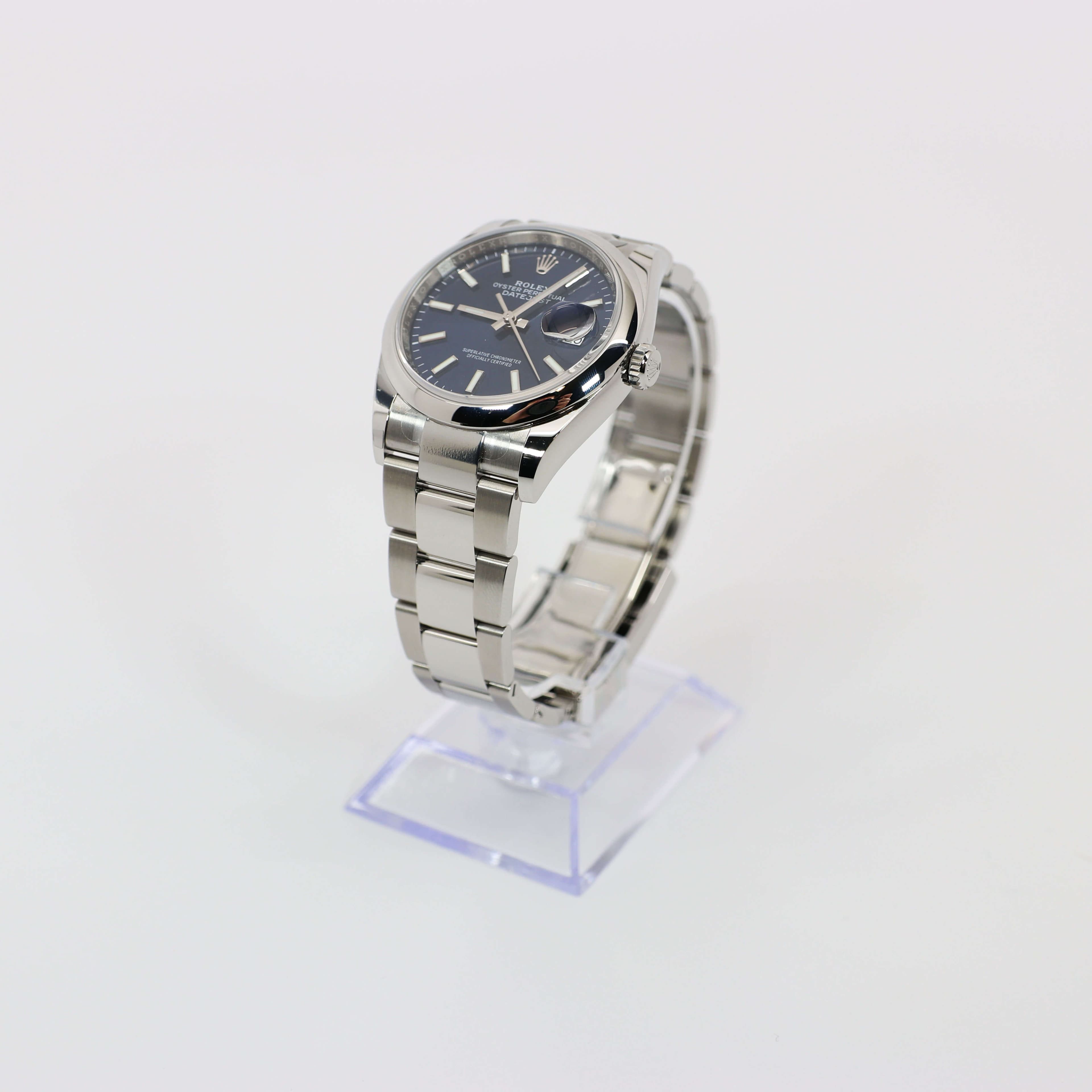 Rolex 126200 Datejust 36 with Blue Dial Unworn, 2021 