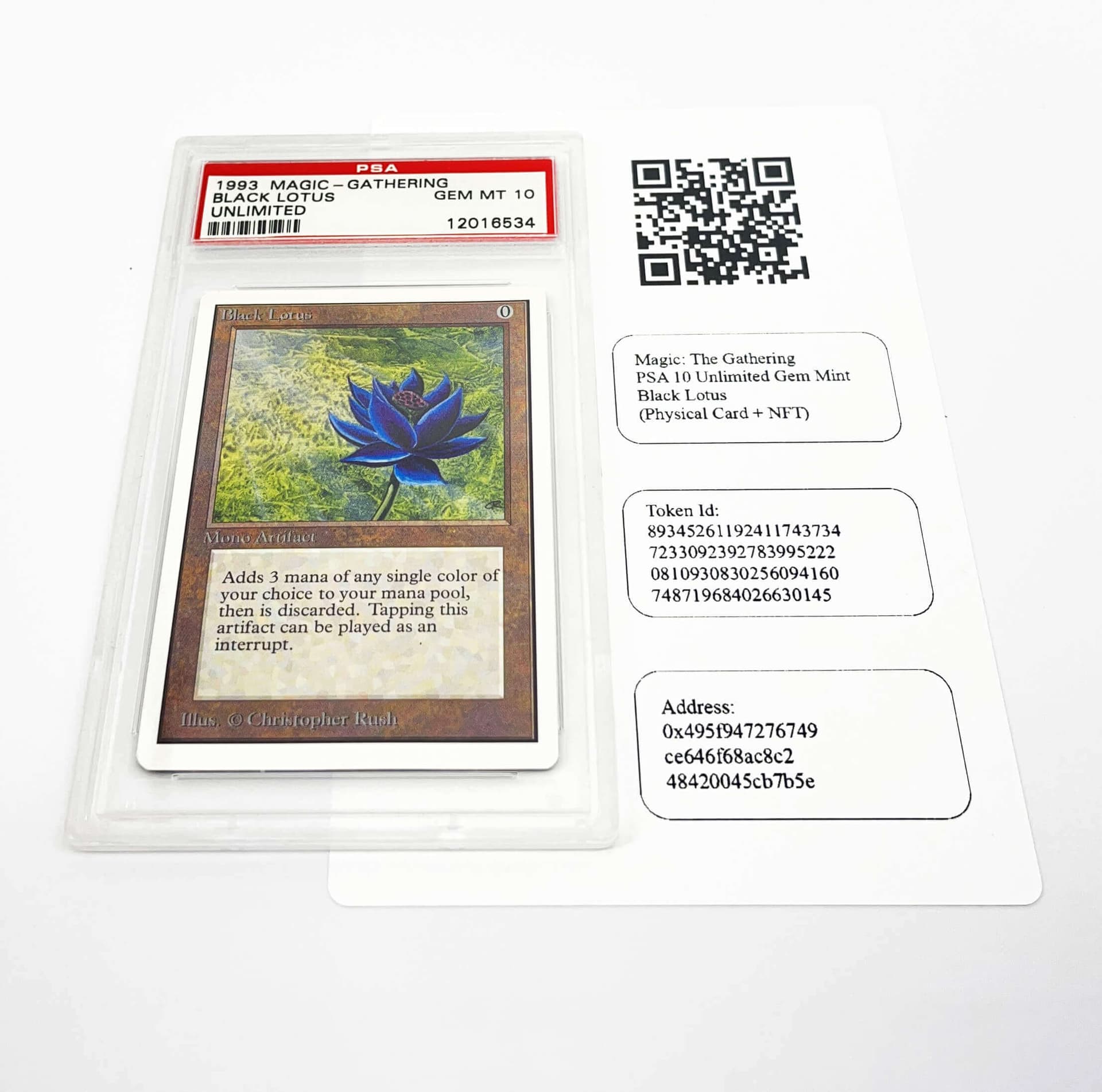 Magic: The Gathering PSA 10 Unlimited Gem Mint Black Lotus (Physical ...