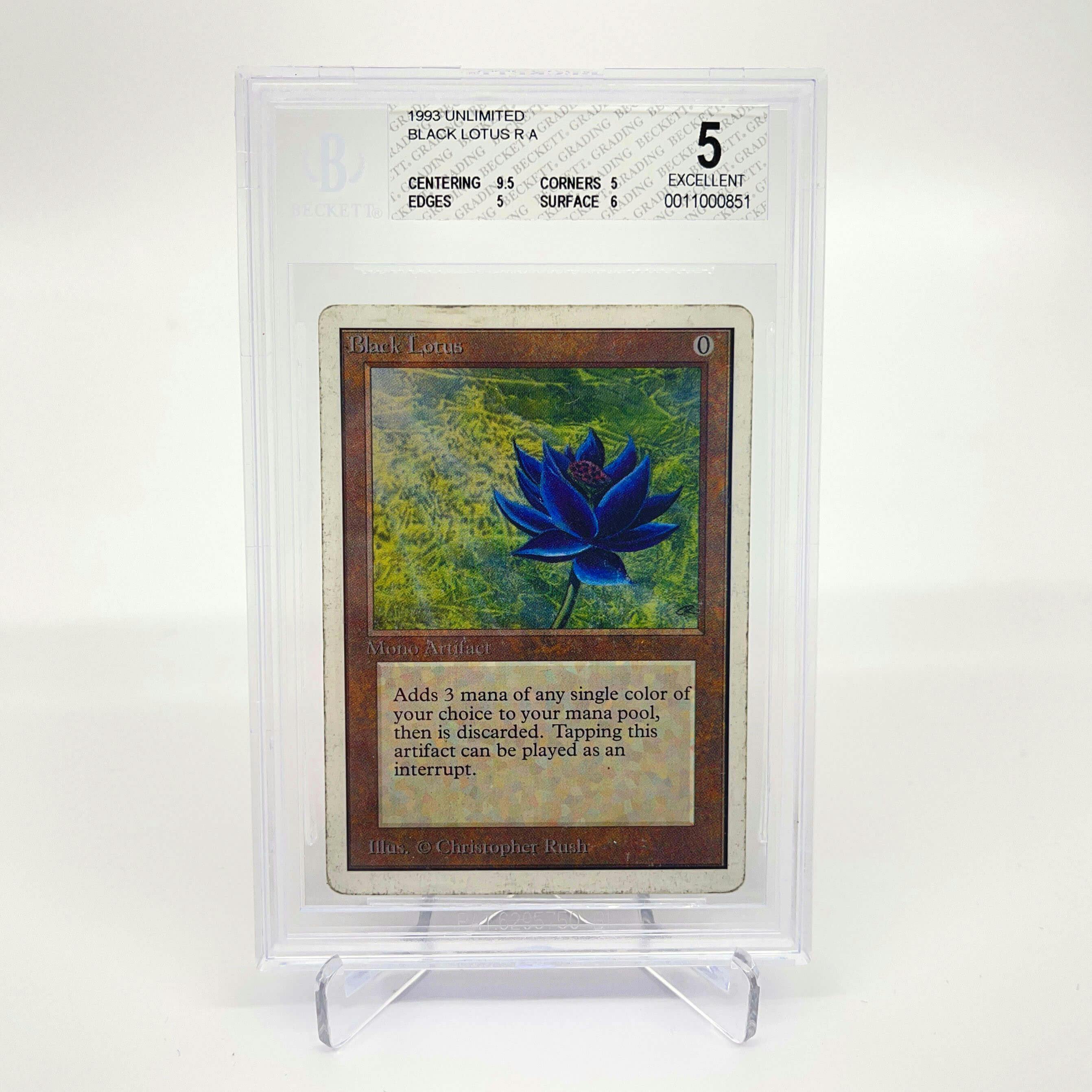 Magic: The Gathering Black Lotus Unlimited BGS 5 Excellent 