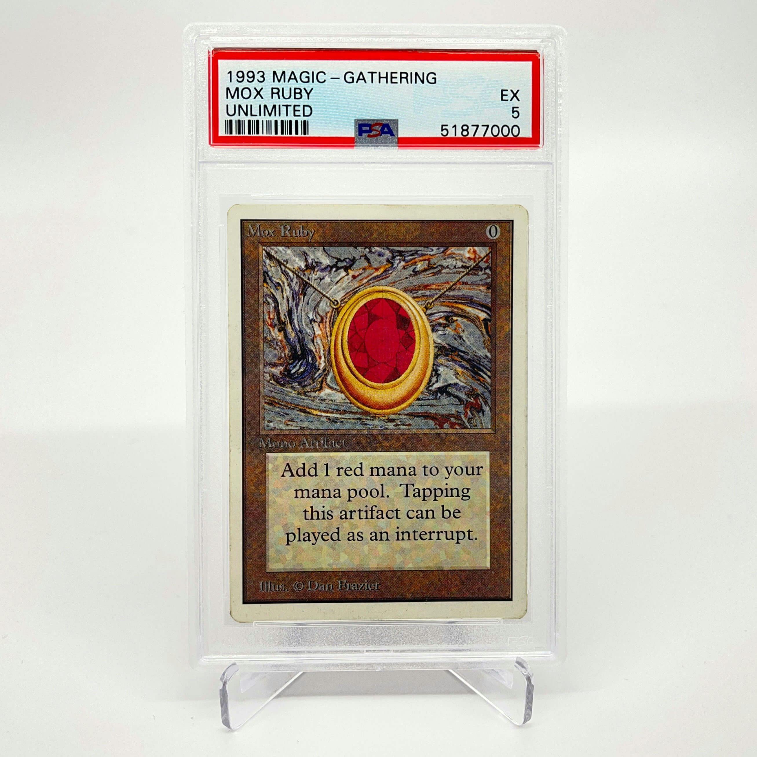 Magic: The Gathering Mox Ruby Unlimited PSA 5 EX 