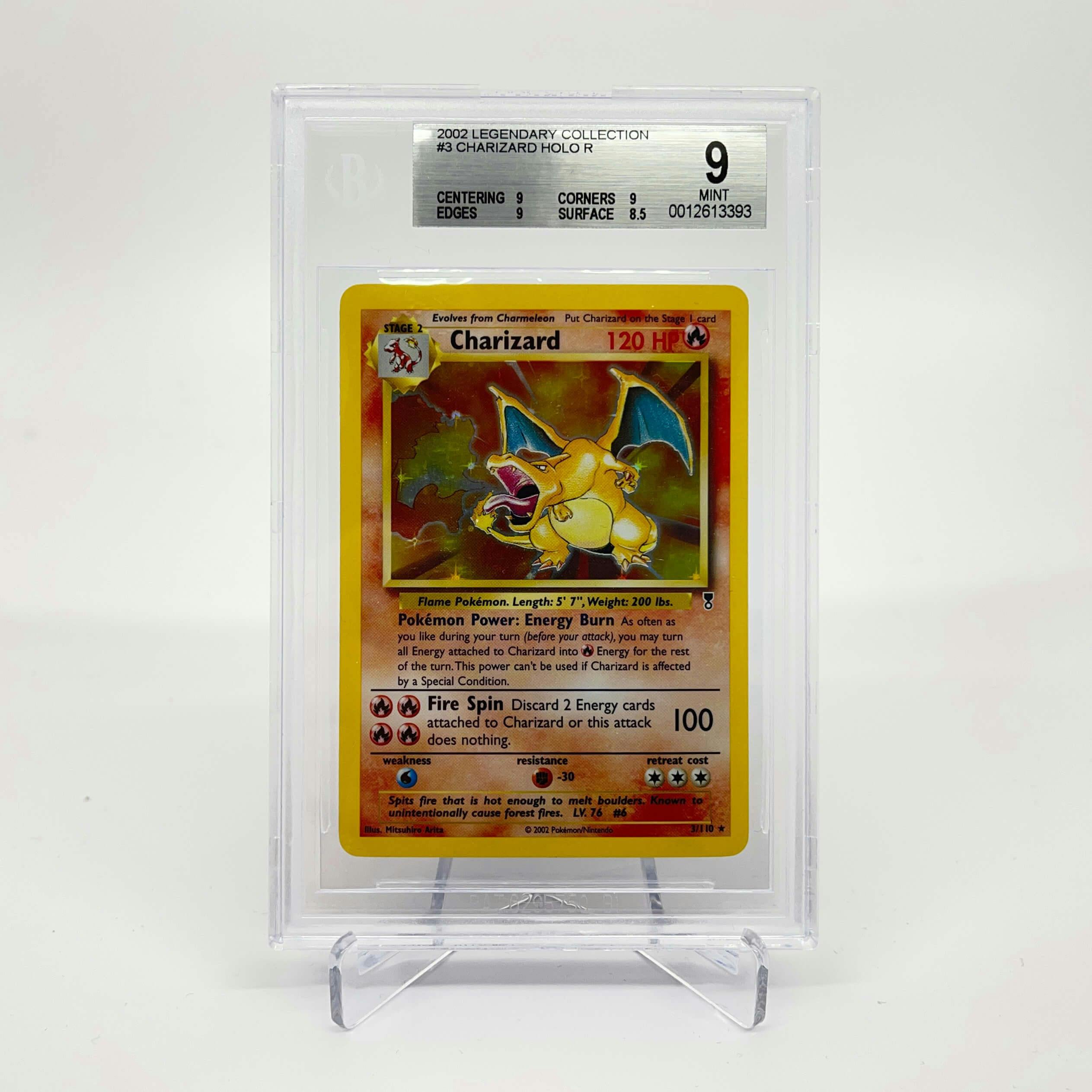 Pokémon Charizard Legendary Collection #3 Holo BGS 9 MINT 