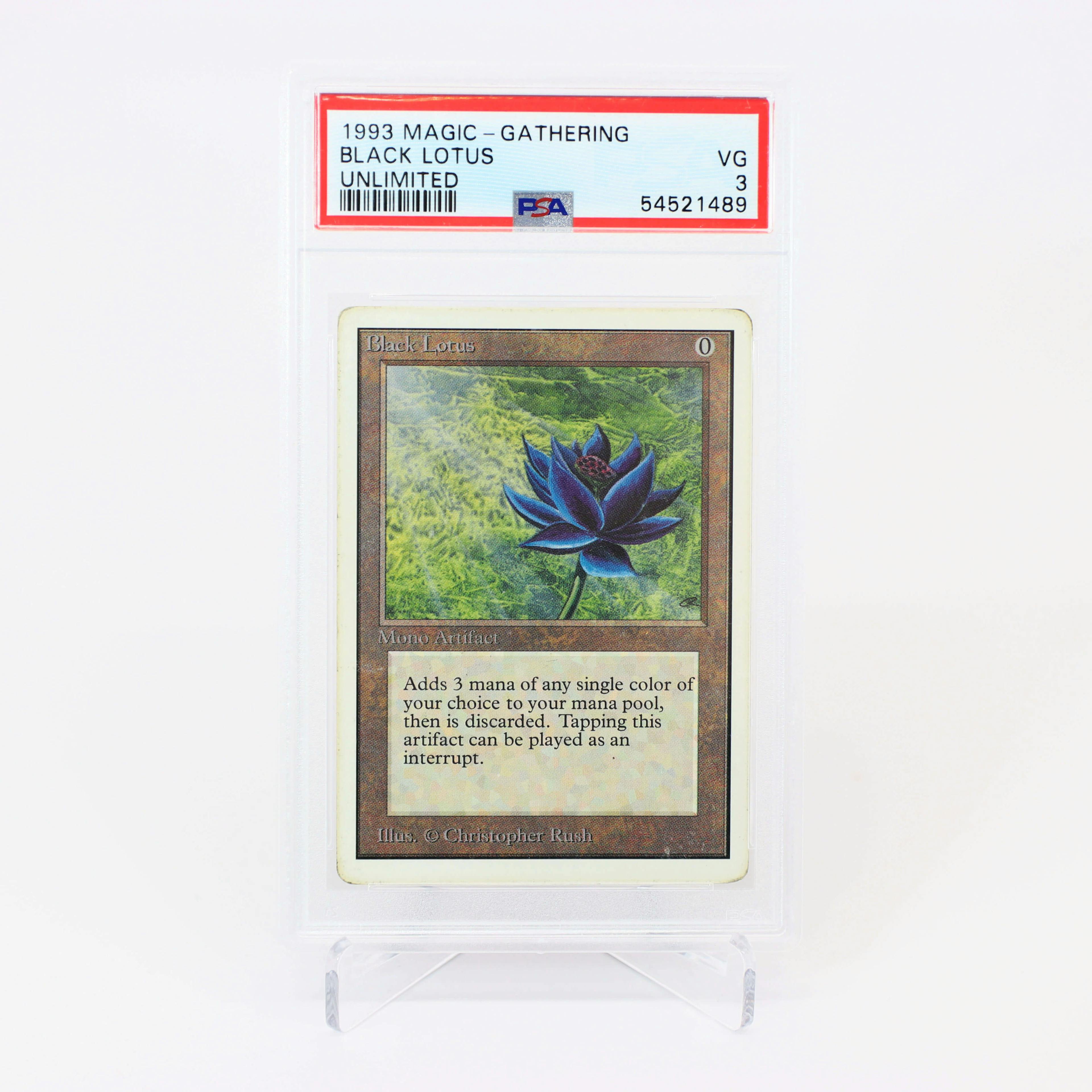 Magic: The Gathering Black Lotus Unlimited PSA 3 VG 