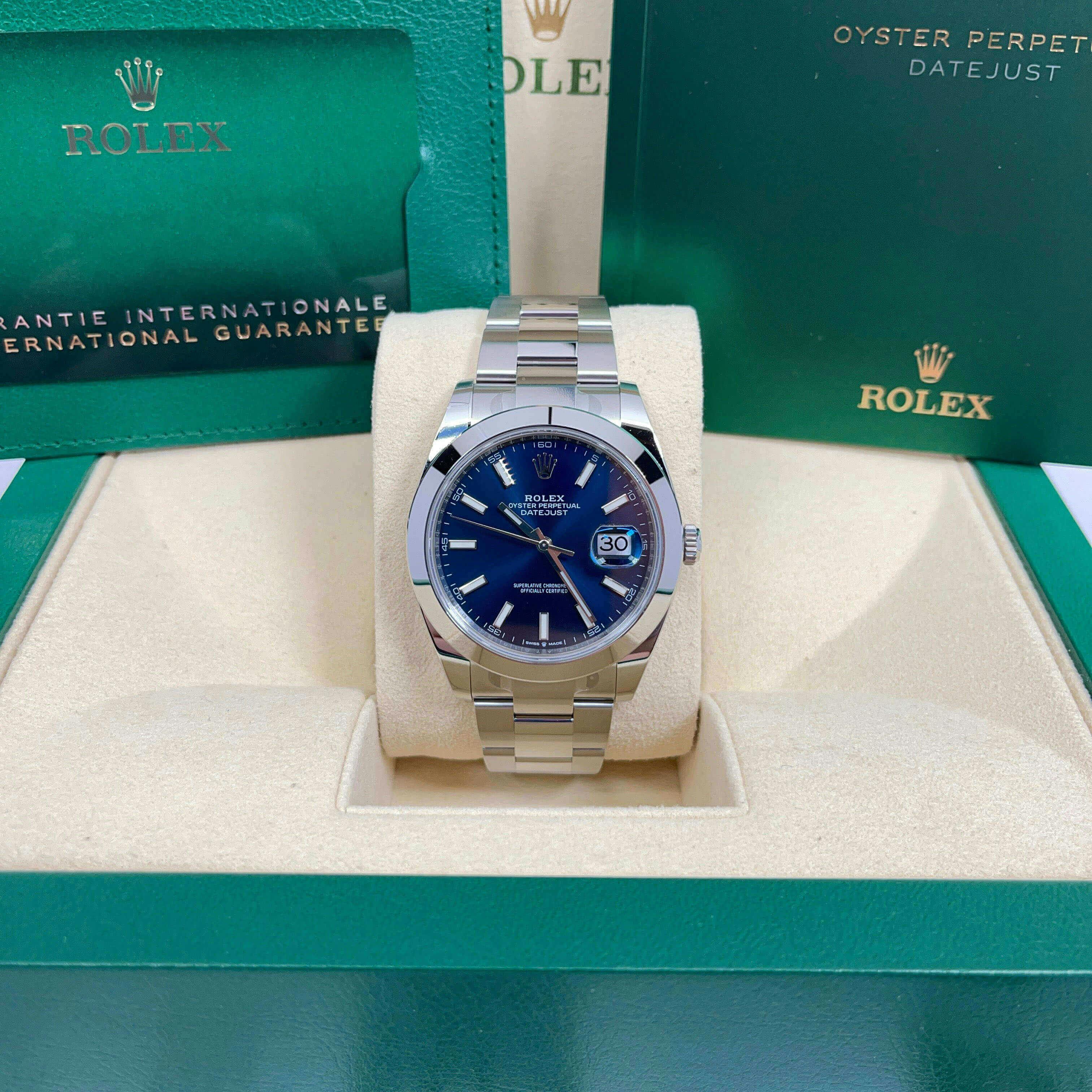 Rolex 126300 Datejust with Blue Face Unworn 2021 