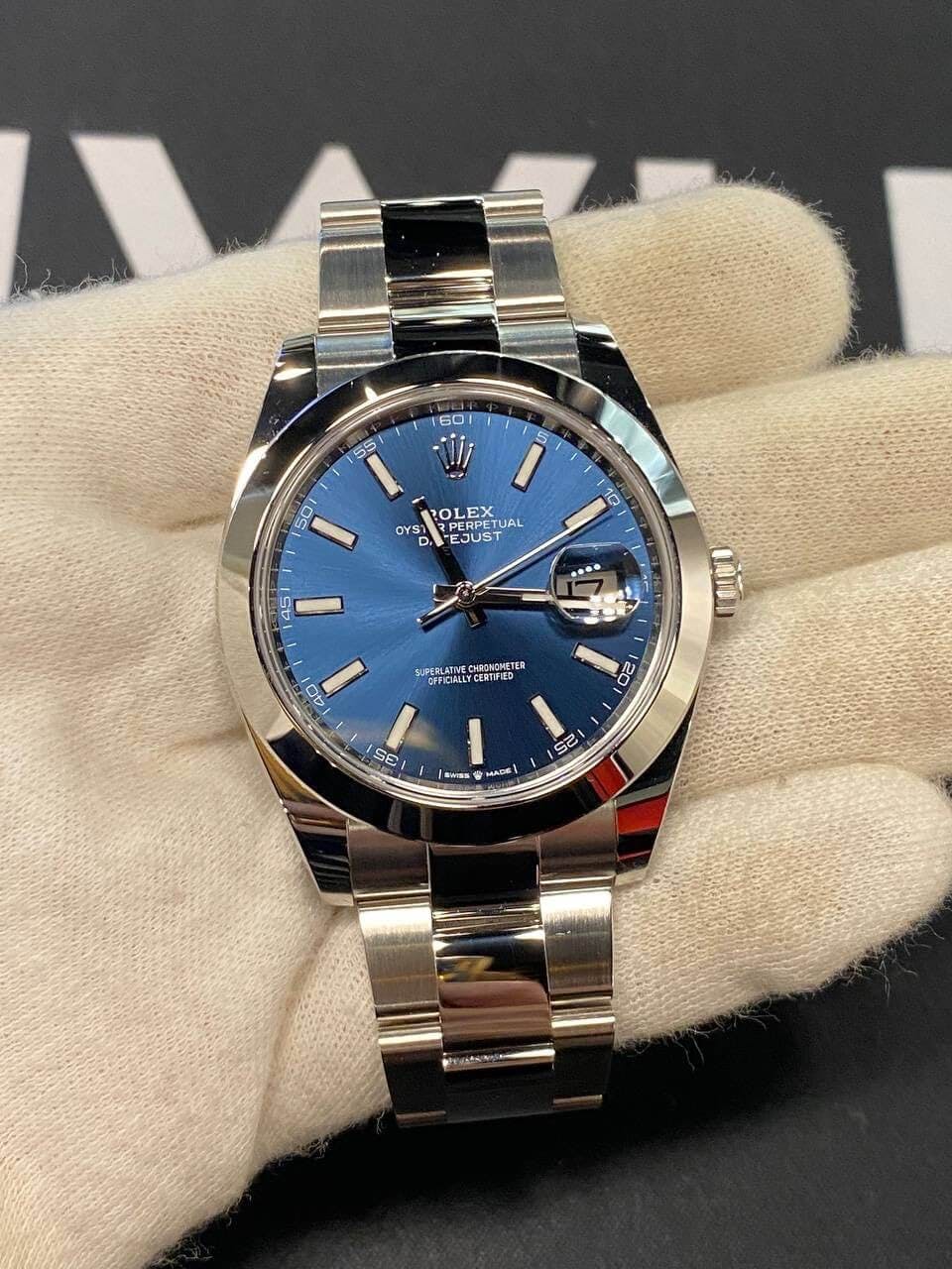 Rolex 126300 Datejust 41 with Blue Dial Unworn, 2021